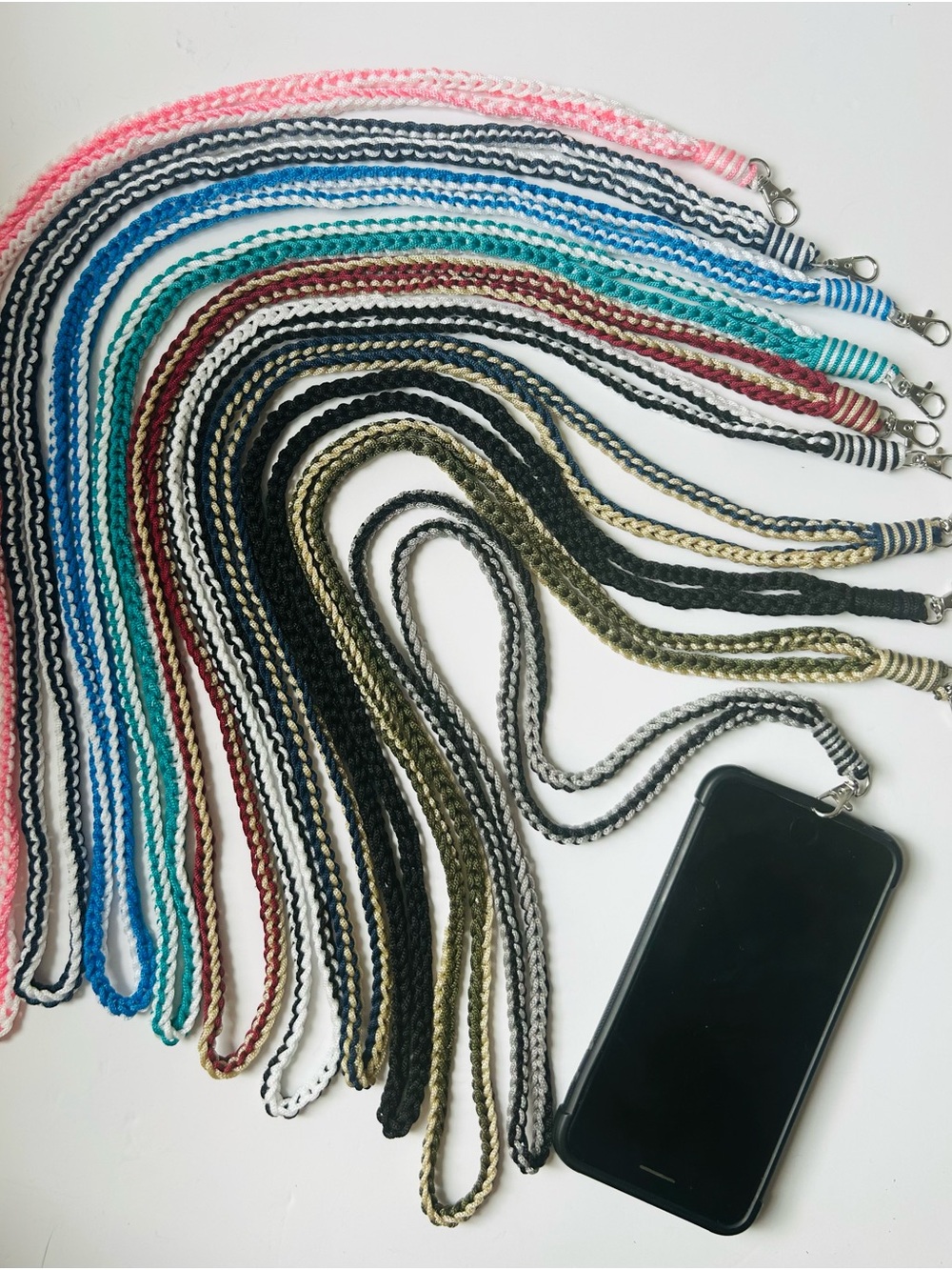 Handmade Crochet Phone Crossbody Strap Lanyard - Choose your color
